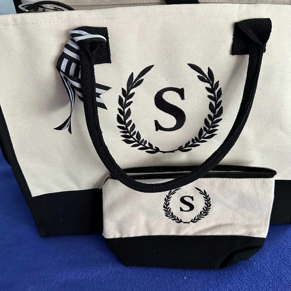 Monogrammed Tote - never used